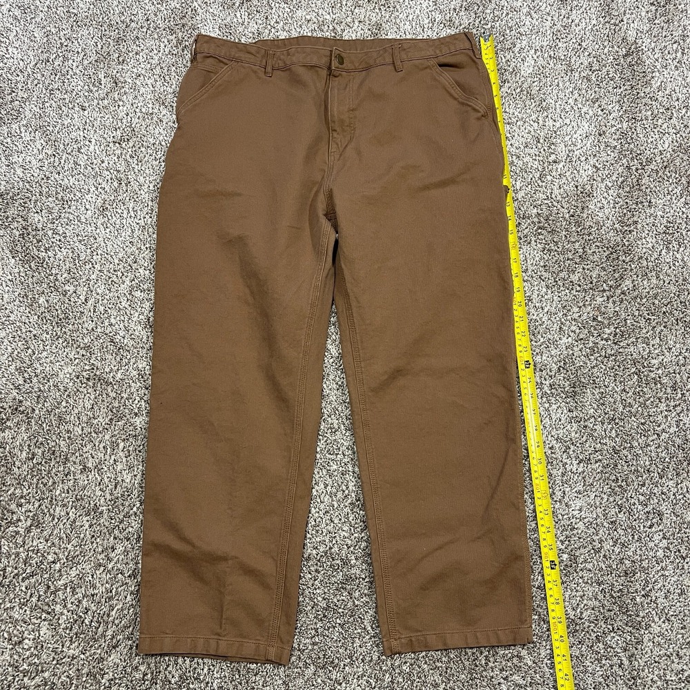 Lost Enterprises Carpenter Pants Mens 40x28 Surfing Skateboard Big Logo Brown
